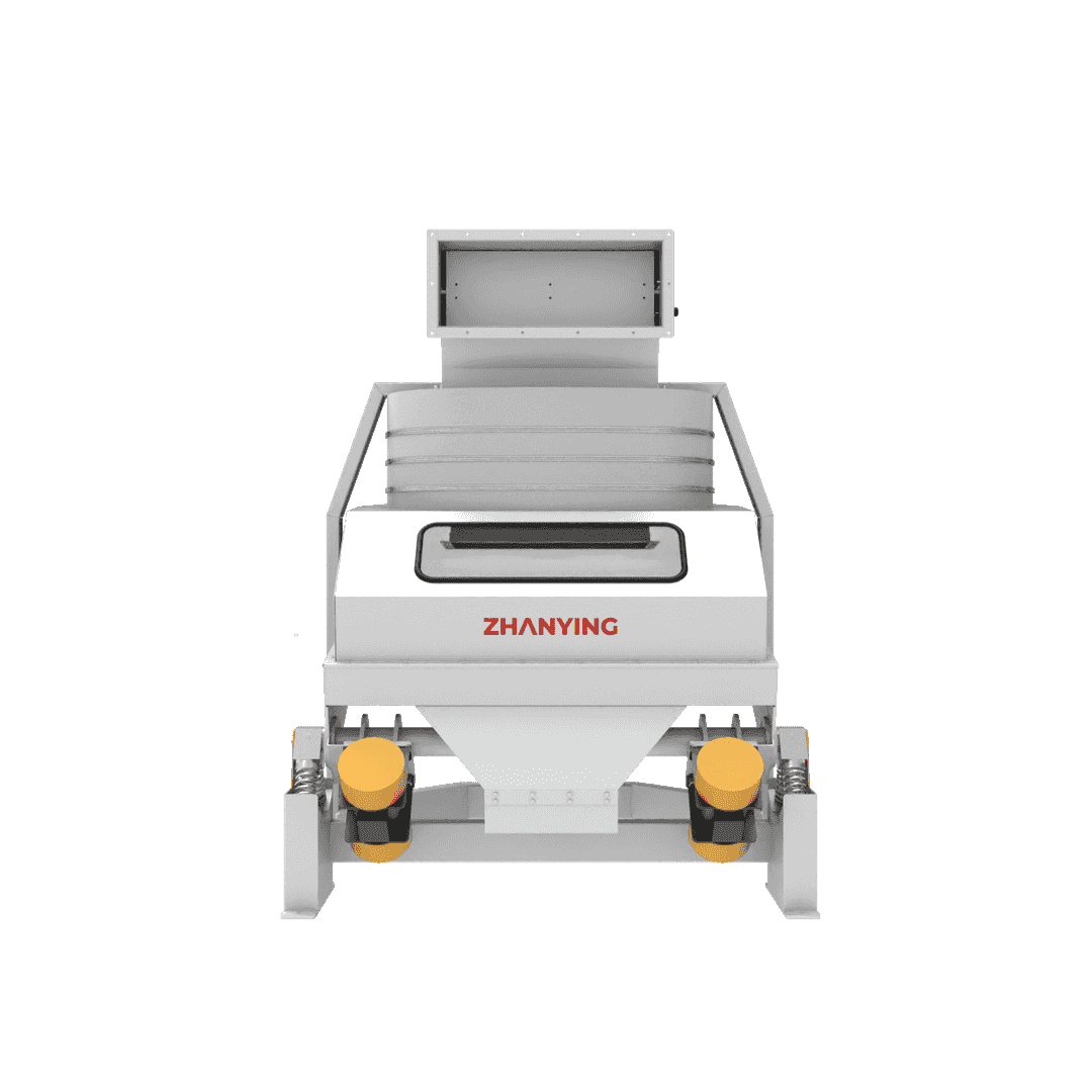 展鹰粮机TQSZ125振动去石机 - 专业粮食机械设备图片，展示TQSZ125振动去石机的结构特点和工艺设计