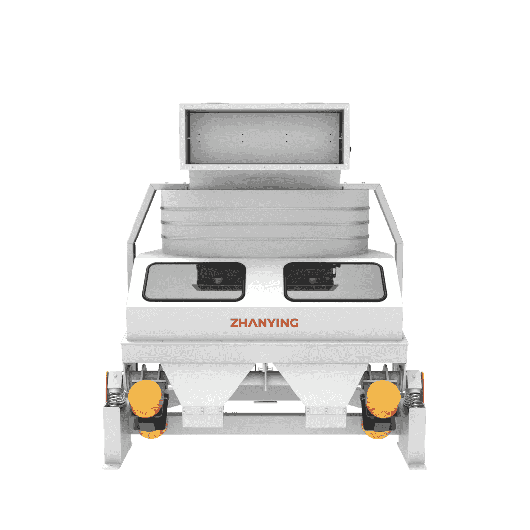 展鹰粮机TQSZ150振动去石机 - 专业粮食机械设备图片，展示TQSZ150振动去石机的结构特点和工艺设计